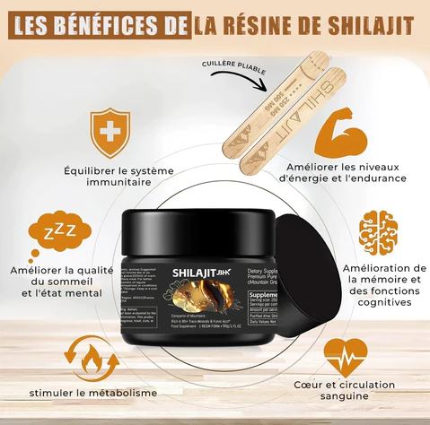 Shilajit puissant naturel CM